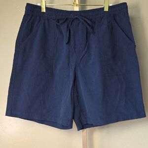 Style & Co. High Waist Women's Drawstring Shorts in Navy